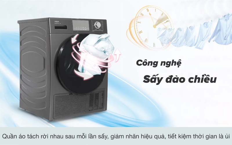 Máy sấy AQUA 9kg AQH-H900G.PS