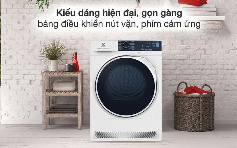 Máy sấy ELECTROLUX 8kg EDH804H5WB