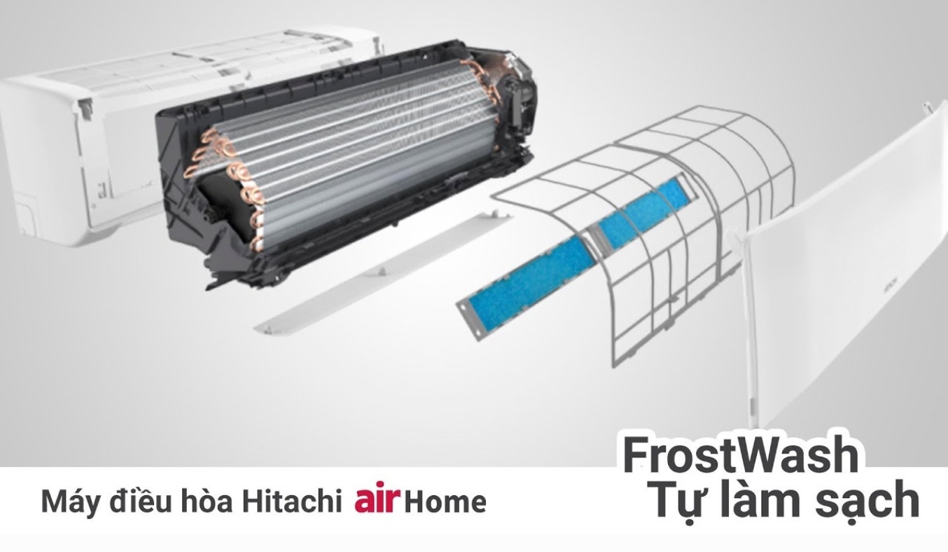 Máy lạnh Hitachi airHome - Tự làm sạch dàn lạnh