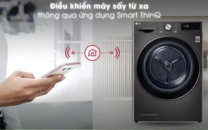 Máy sấy LG 9kg DVHP09B