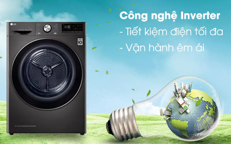 Máy sấy LG 9kg DVHP09B