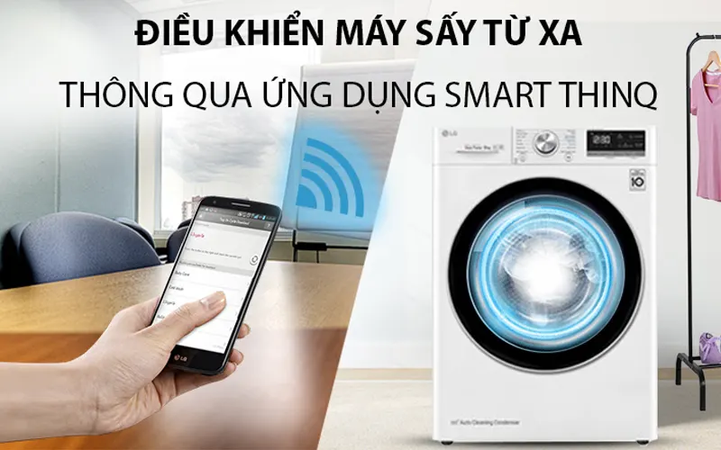 Máy sấy LG 9kg DVHP09W