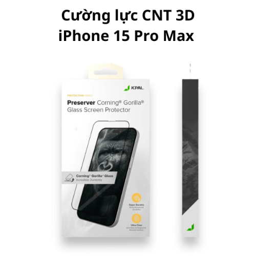 Cường lực CNT 3D Corning - iPhone 15 Pro Max